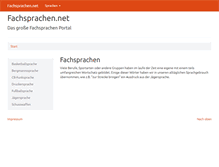 Tablet Screenshot of fachsprachen.net